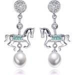 Silenti Jewelry Сребърни обеци "Коне