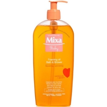 Mixa Baby penivý olej do sprchy aj do kúpeľa Foaming Oil 400 ml