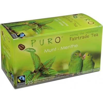 Puro Zelený čaj máta Fairtrade 25 x 2 g