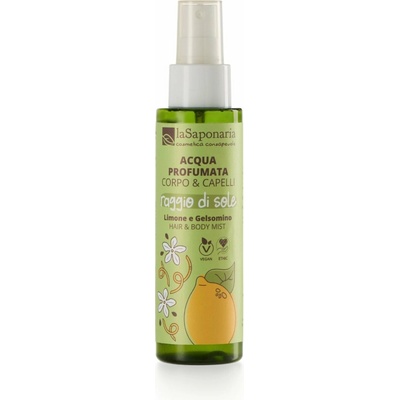 laSaponaria Body & Hair Mist Tělová mlha SunBeam citron & jasmín 100 ml