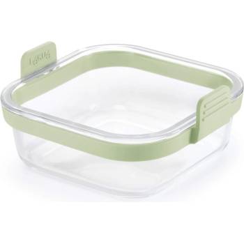 Lekue Форма за печене във фритюрник с горещ въздух Lekue 1010159, 18.5x17.5x9.5 см, Стъкло, Противоплъзгащи дръжки, -20/+220°C, Лесно почистване, Зелен (1010159)