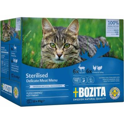 Bozita Pouch Kousky v omáčce Sterilised Masové menu 12 x 85 g