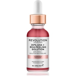 Revolution Beauty AHA + BHA 30% Peeling Solution интензивен химически пилинг за озаряване на лицето 30ml