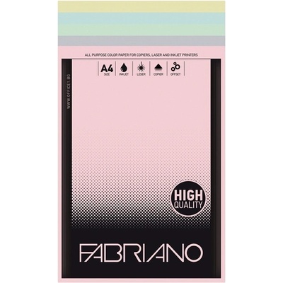 Fabriano Копирен картон Fabriano (3800052725916), A4, 160 g/m2, 5 цвята, 50 листа