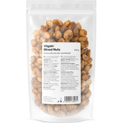 Vilgain Směs karamelizovaných ořechů med s mořskou solí 250 g