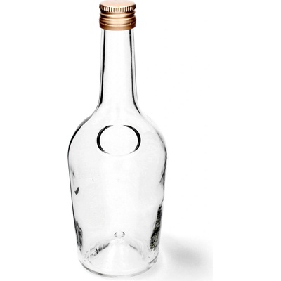 Kinekus Fľaša na alkohol sklo 500ml GLORIA s uzáverom X