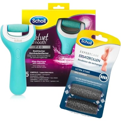 Scholl Velvet Smooth Pro + 2 ultra hrubé hlavice