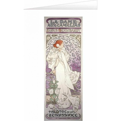 Blahopřání Alfons Mucha – La Dame aux Camélias