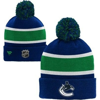 Outerstuff Dětská zimní čepice Vancouver Canucks NHL Cuffed Beanie With Pom