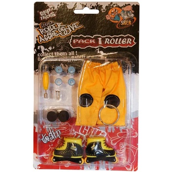 Grip & Tricks Играчка за пръсти Ролери, черни/жълти (gt-fr-p1-blkye)