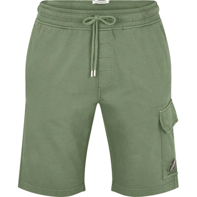 CP COMPANY Поларени къси панталони CP COMPANY Micro Lens Fleece Shorts - Brnze Green 648