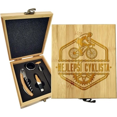 Sablio Dárková sada na víno Nejlepší cyklista: 147×168×49 mm