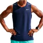 Nike Мъжки потник с широка презрамка Nike Dri-Fit Miler Tank Top - Midnight Navy / Reflective Silver - размер XL (217-0735-0214)