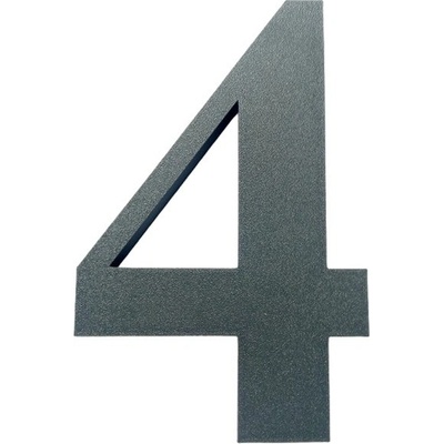 Domovní číslo popisné 4 na zateplenou fasádu barva antracit, výška 170 mm – Zboží Mobilmania