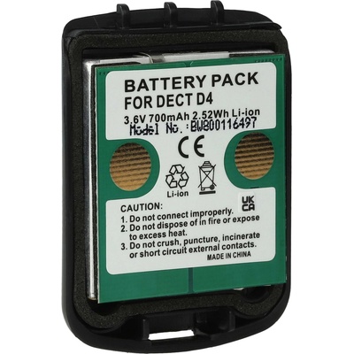 VHBW Батерия за Avaya DECT D4 / DECT FC4, 700 mAh (800116497)