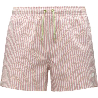 K-Way Мъжки бански слипове K-Way Hazel Multistripes Beach Swim brief - White / Pink / Violet / Green - размер XL (050-2435-0113)