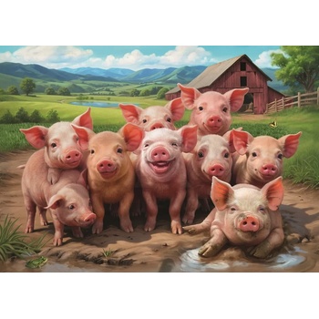 Ravensburger - Puzzle Piglets - 500 piese