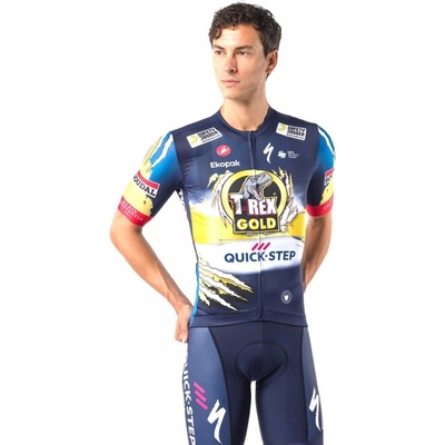 Castelli Competizione 4 Team Soudal Quick-Step T-Rex Gold modré
