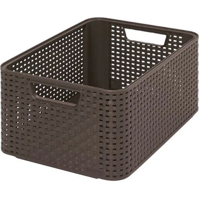M.A.T. box úložný RATTAN 39 x 29 x 17 cm (M), STYLE2, PH hnědý