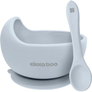 Kikkaboo Силиконова купа с лъжица Kikkaboo - Yummy, Blue (31302040116)