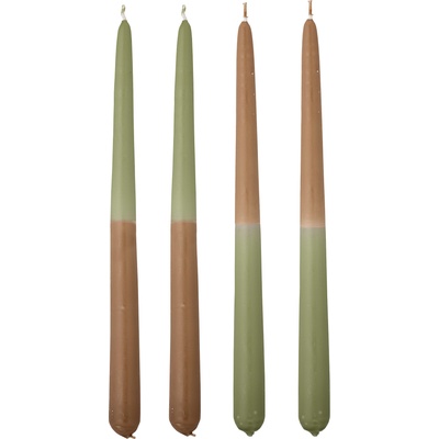 Bloomingville Свещи Burma зелени 4 бр (82068037)