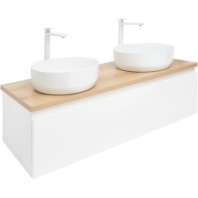 SAT B-WAY 119x30x45 cm bílá lesk BWAY120WDOAKU2B