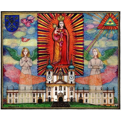 Obrázek Maria Panna Svatokopecká - Juliana Jirousová Materiál: Papír