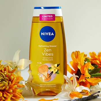 Nivea sprchový gél Zen Vibes Geranium & Vanilla scent 250 ml