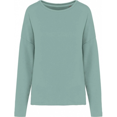 Dámská mikina oversized Šedozelená