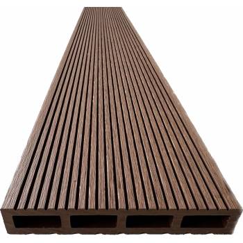 NIKA WPC дъска за огради и облицовки, 120x20x2000 mm, цвят тиково дърво (FR-DT 120203)