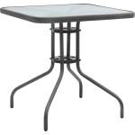 TopMebel Маса Moreno TopMebel метал - закалено стъкло в антрацит цвят 70x70x71cm