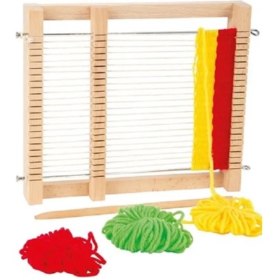 Дървен стан за тъкане Small Foot, с включени конци (6889)