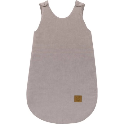 Infantilo Detský zateplený mušelínový spací vak Maxi soft Béžový
