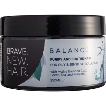 BRAVE.NEW.HAIR. BRAVE. NEW. HAIR. Balance Purify & Soothe Hair, Body and Face Mask Маска за коса унисекс 250ml
