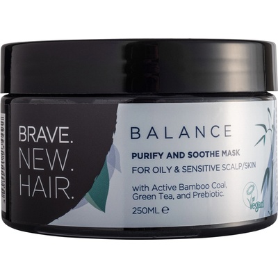 BRAVE.NEW.HAIR. BRAVE. NEW. HAIR. Balance Purify & Soothe Hair, Body and Face Mask Маска за коса унисекс 250ml