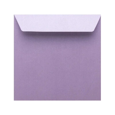 Metalická (perleťová) obálka fialová (orgovánová) 155x155mm PS