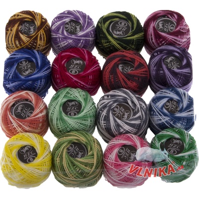 VLNIKA Bavlnky SASI multicolor MIX 16ks