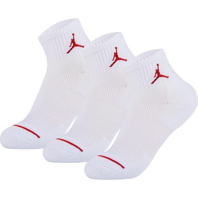 Air Jordan Юношески чорапи Air Jordan Jumpman Quarter Sock Junior - White