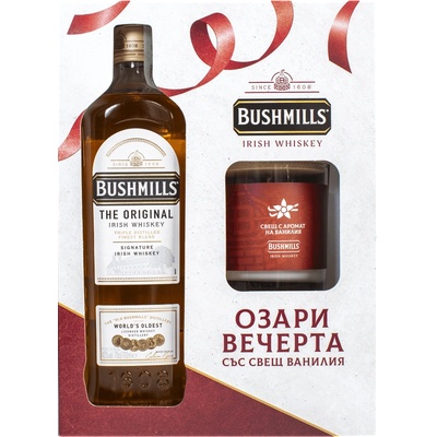 Bushmills Original със свещ - бленд ирландско уиски 700ml