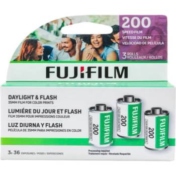 Fujifilm Фотохартия Fujifilm 200 x3 package, 35mm, 200 ISO, 36 листа (600022185)