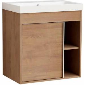 Inter Ceramic Конзолен шкаф за баня DI LEGNO 5939, Inter Ceramic, с умивалник, PVC, 60х39х59см (5939)