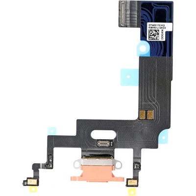 AppleKing nabíjací a audio flex konektor pre Apple iPhone XR - korálovo červená