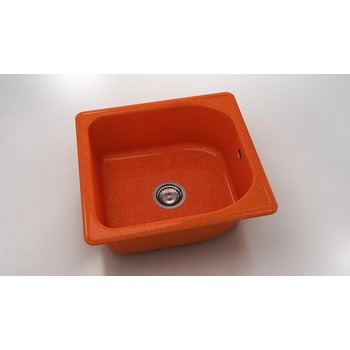 Image 1 of FAT Mивка Classic 209, Polymer marble, 19 Сребрист оранж, с включен сифон