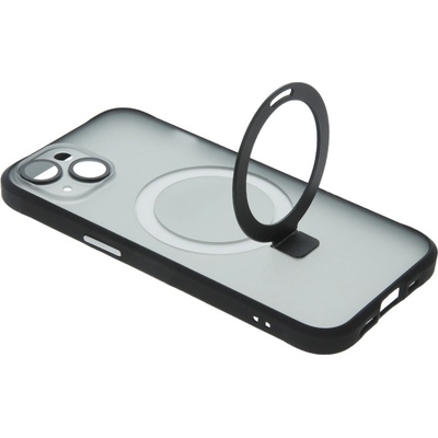 Púzdro Beweare Mag Ring so stojánkom iPhone 13 - čierne
