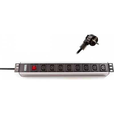 KELine Разпределителен панел 8xIEC320 C13, 1U, 19", 2, 5 м 620I08 (620I08)