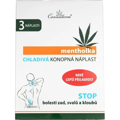 Cannaderm mentholka chladivá konopná náplast 3 ks