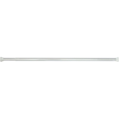 Spirella Tyč na sprchový záves Kreta, lesklá biela, hliník, 75 – 125 cm