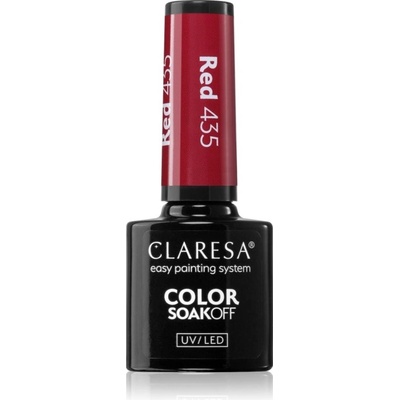 Claresa SoakOff UV/LED Color Warm Feelings gélový lak na nechty Red 435 5 g