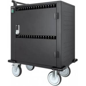 Manhattan мобилна количка за зареждане на лаптопи и таблети, 32 отделения, USB-C (716000)