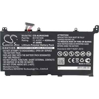 Батерия за Asus Vivobook A551/K551/S551/V551 / R553 и други, 4200 mAh, Li-Pol (CS-AUR553NB)